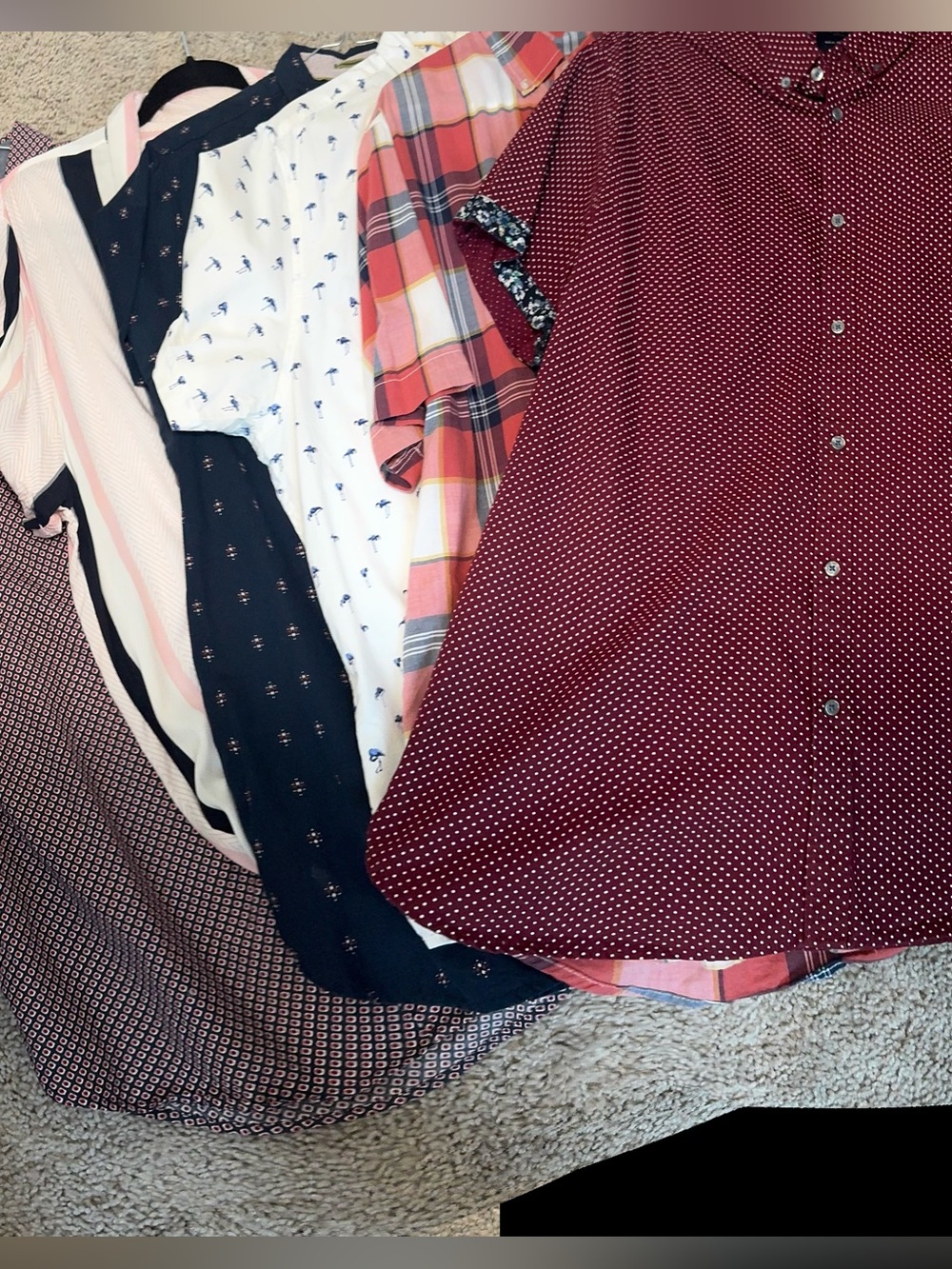 🌟 Denim & Flower Men’s Short Sleeve Button-Up Shirt Bundle – Lot of 6 🌟 👔 M/L/XL - Picture 3 of 16